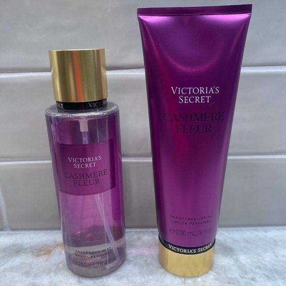 NEW Victoria's Secret Fragrance Lotion & Mist Set Cashmere Fleur - Picture 1 of 2